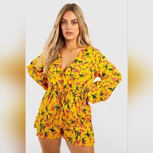 NWT Boohoo Floral Romper